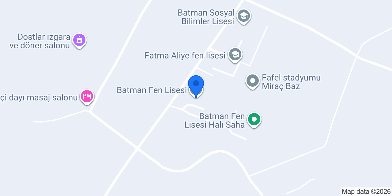 Batman Fen Lisesi konumu
