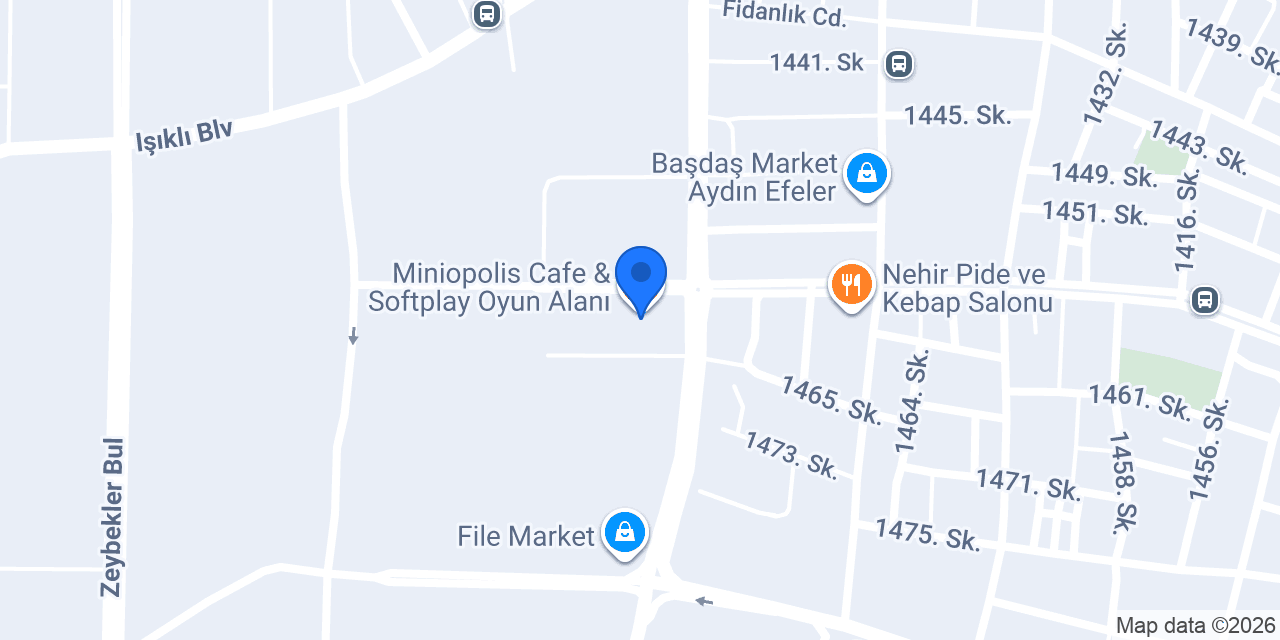 Miniopolis Cafe & Softplay Oyun Alanı konumu