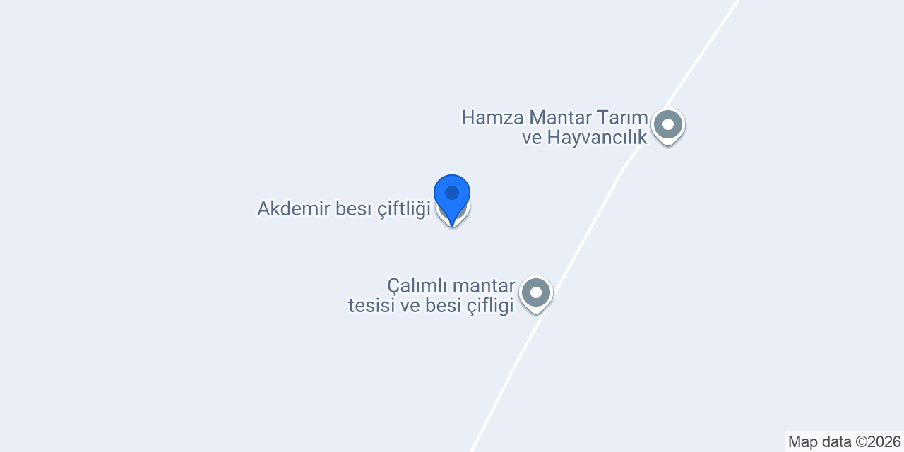 Akdemir besı çiftliği konumu