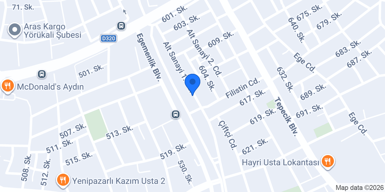 Yıldız Boya Cila konumu