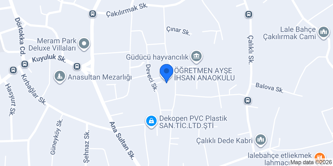 ÖĞRETMEN AYŞE İHSAN ANAOKULU konumu