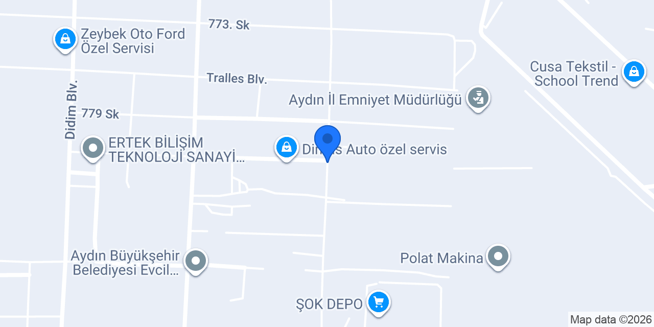 Batıbeton Aydın Tesisi konumu
