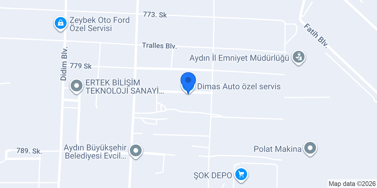 Dimas Auto özel servis konumu