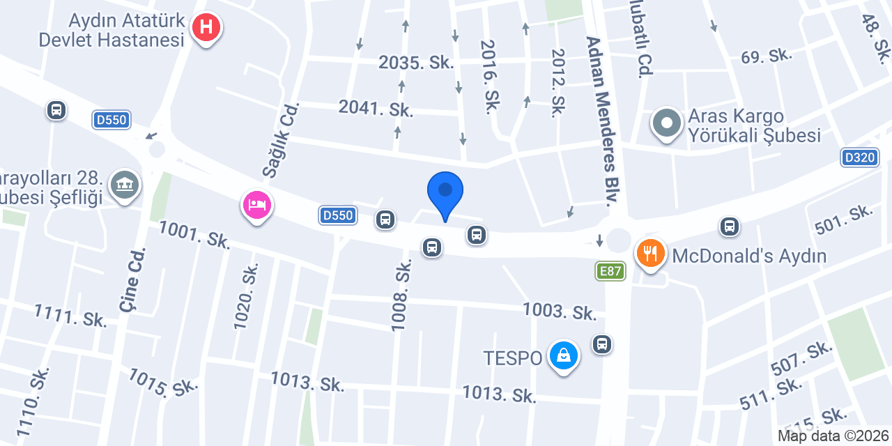 Akbank Efeler Şubesi konumu