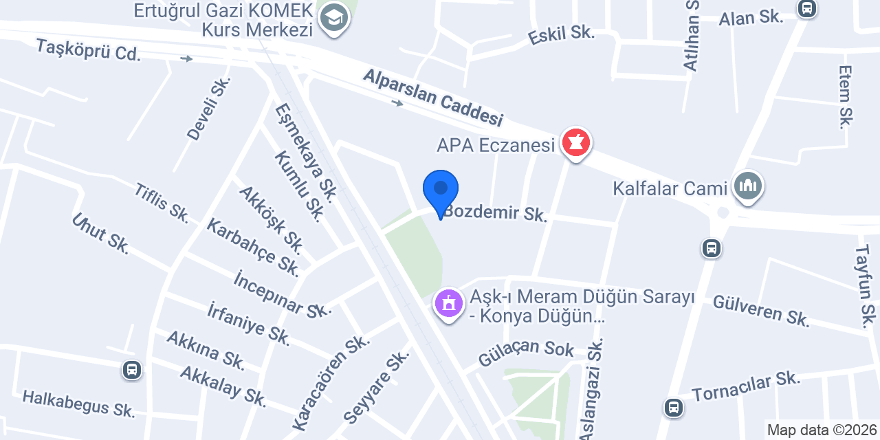 Koru Eczanesi konumu