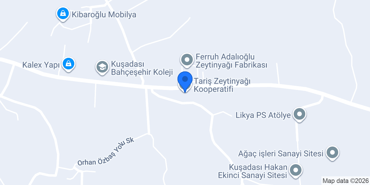 Tariş Zeytinyağı Kooperatifi konumu