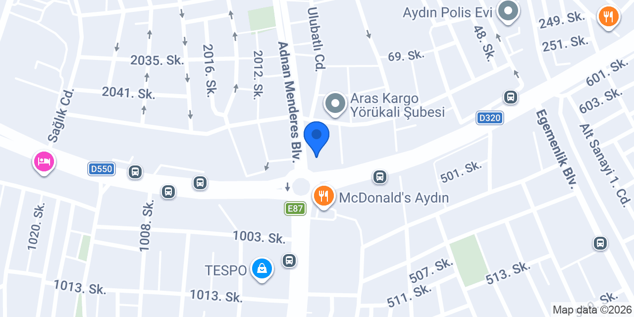 VakıfBank Aydın Bulvar Şubesi konumu