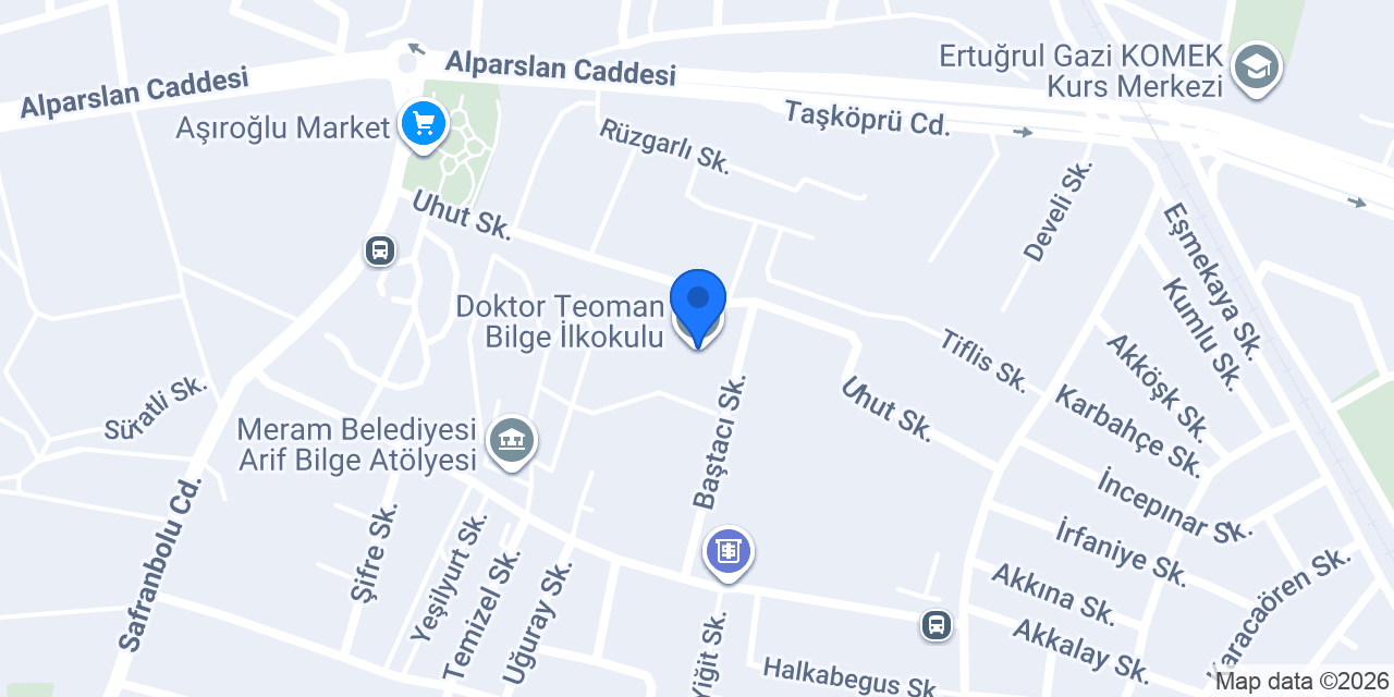 Doktor Teoman Bilge İlkokulu konumu