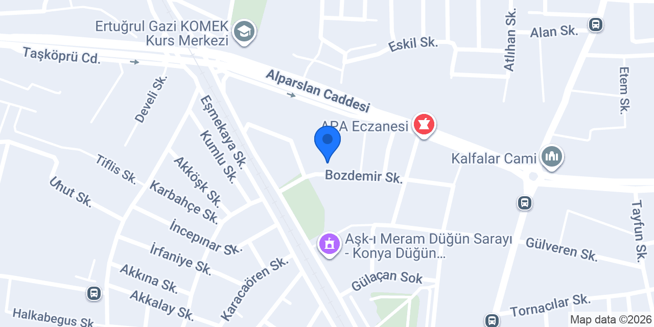 Meram Şehit Pilot Ayfer Gök Ortaokulu konumu