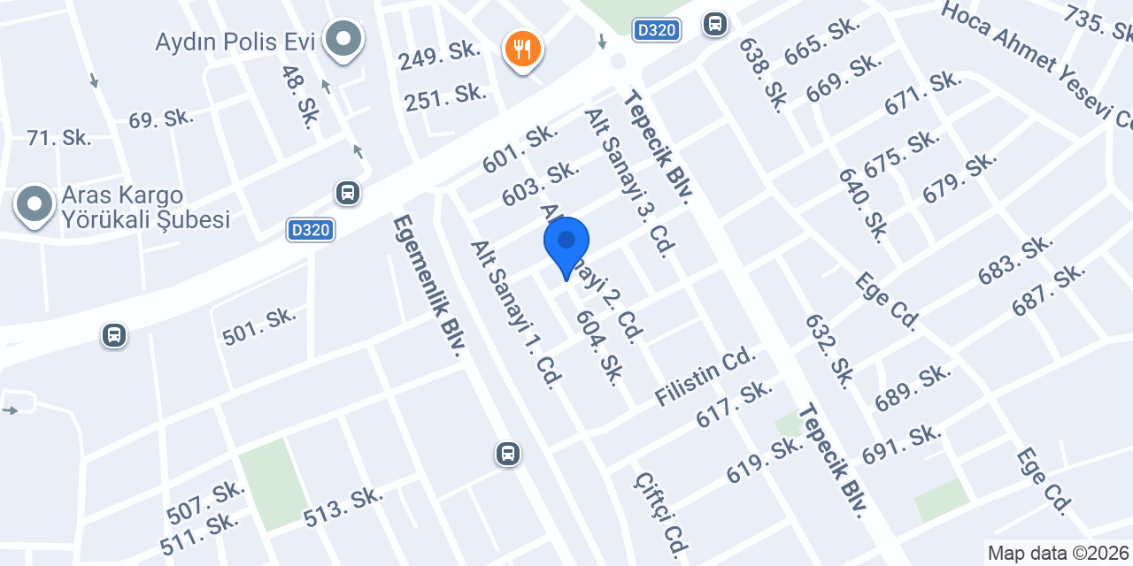 Oto Zeybek Transit Özel Servisi konumu