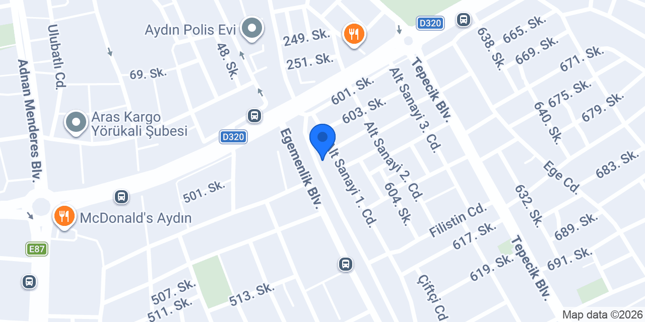Yorulmaz Oto Özel Servis konumu