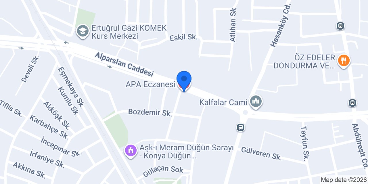 APA Eczanesi konumu