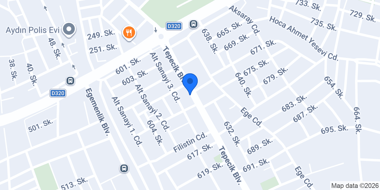 Metin Ticaret (Renault Yedek Parça) konumu