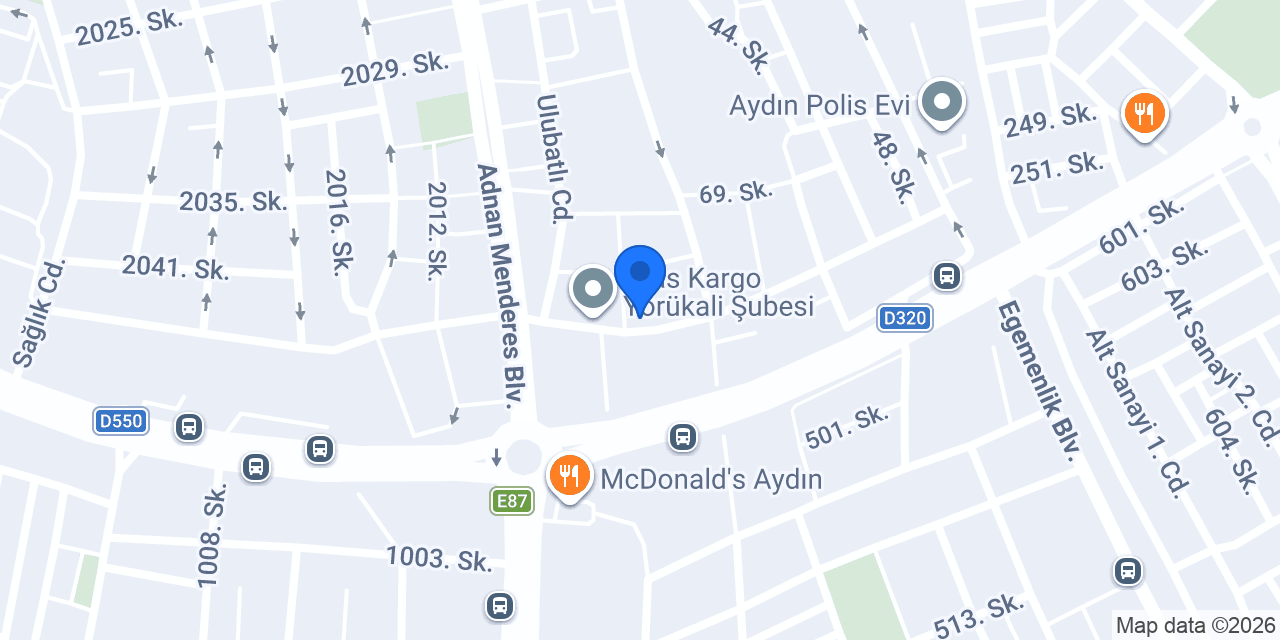 Yetiş Emlak konumu
