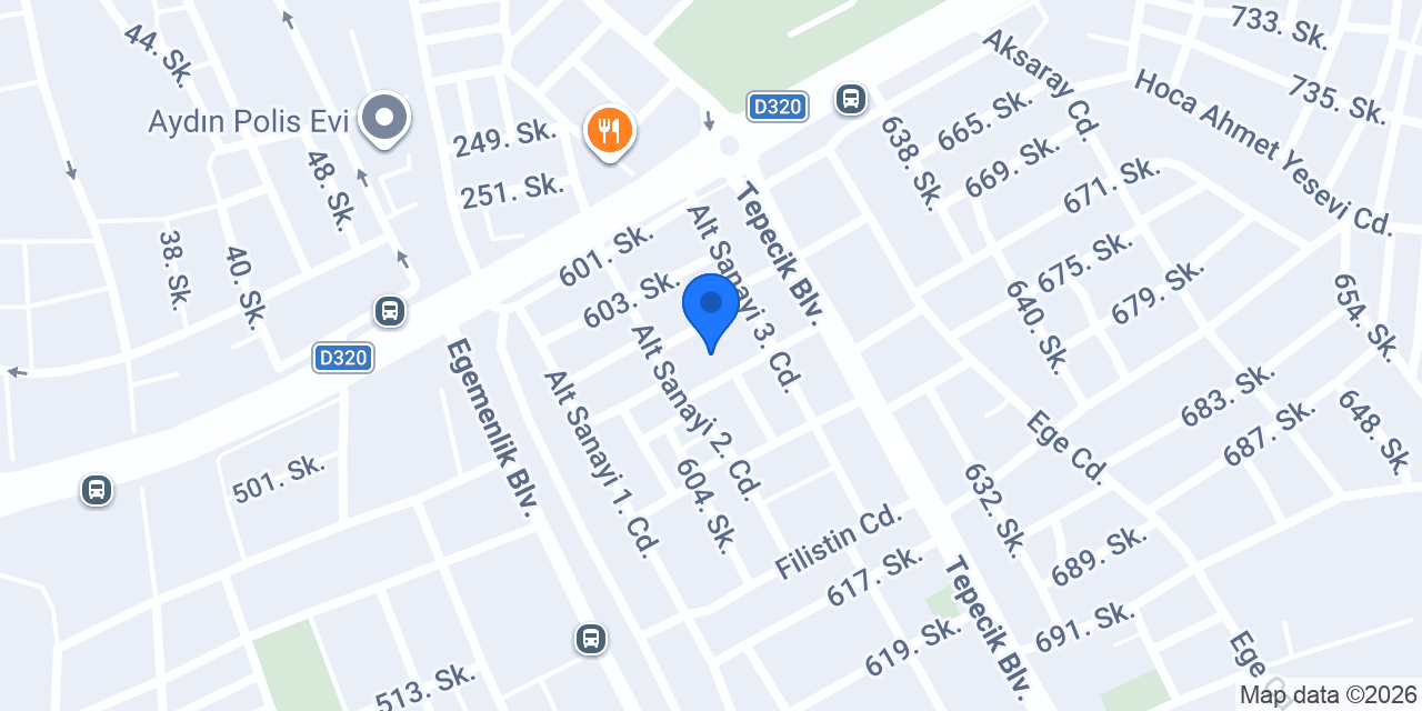 Demiroğlu Oto Yedek Parça konumu