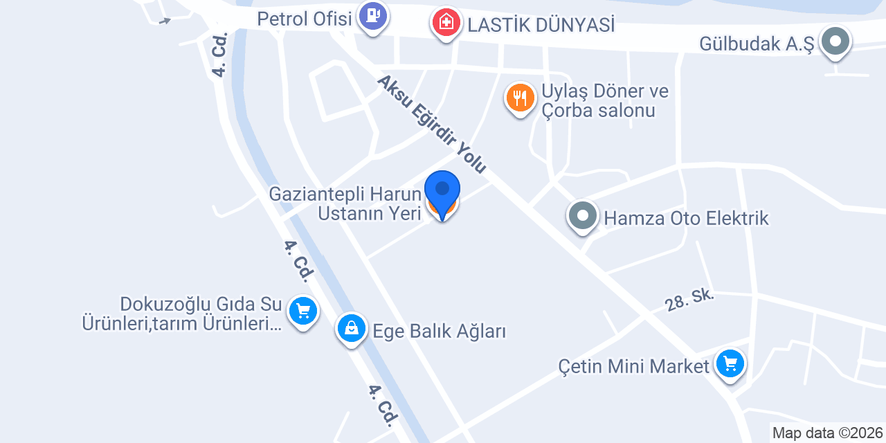 Gaziantepli Harun Ustanın Yeri konumu