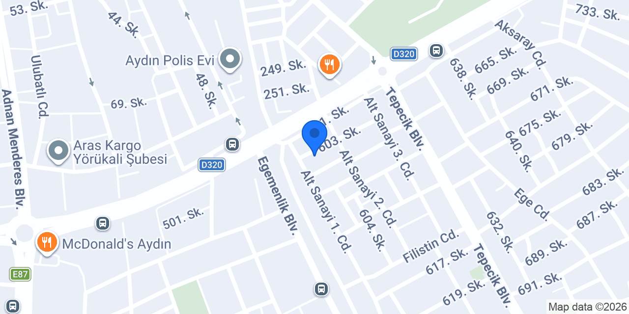 A&Z Garage Aydın konumu