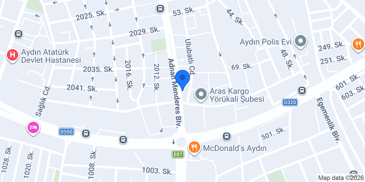 Katılımevim Aydın Şube konumu