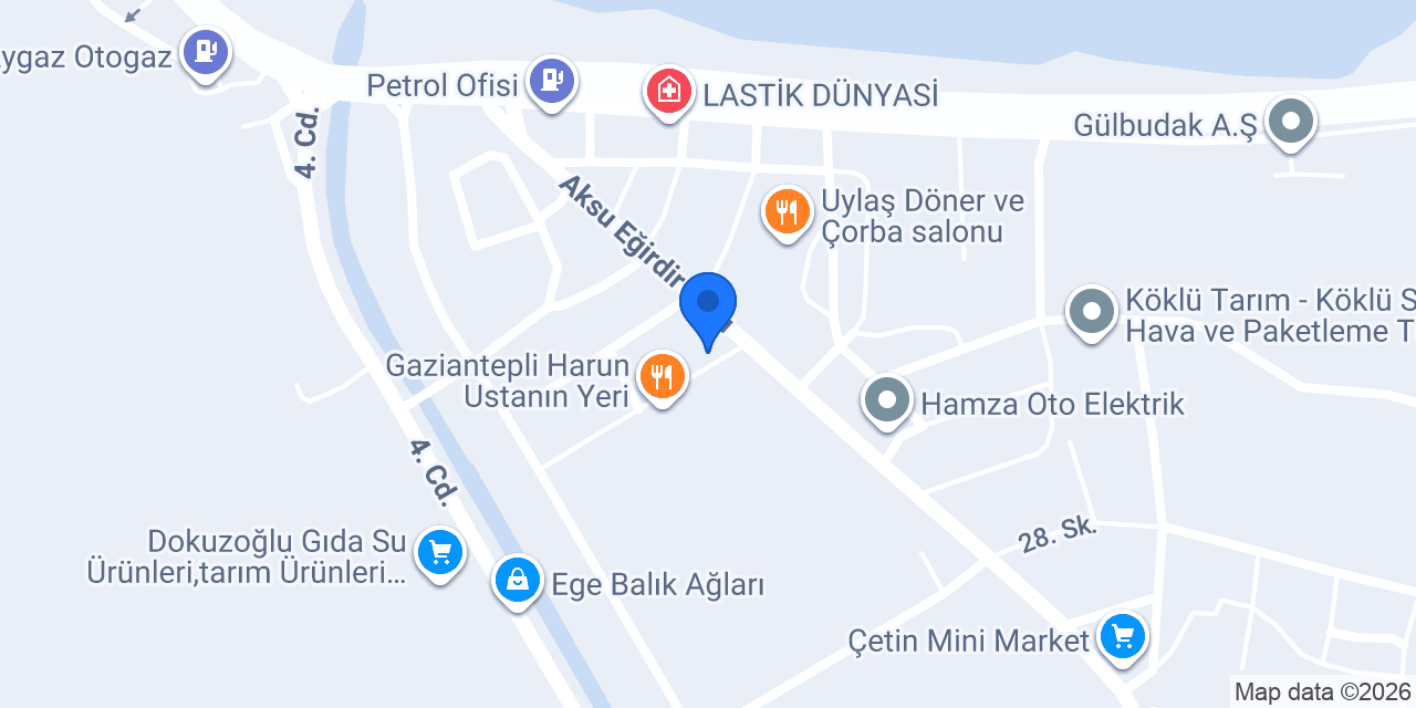 Ünver Oto Lastik konumu
