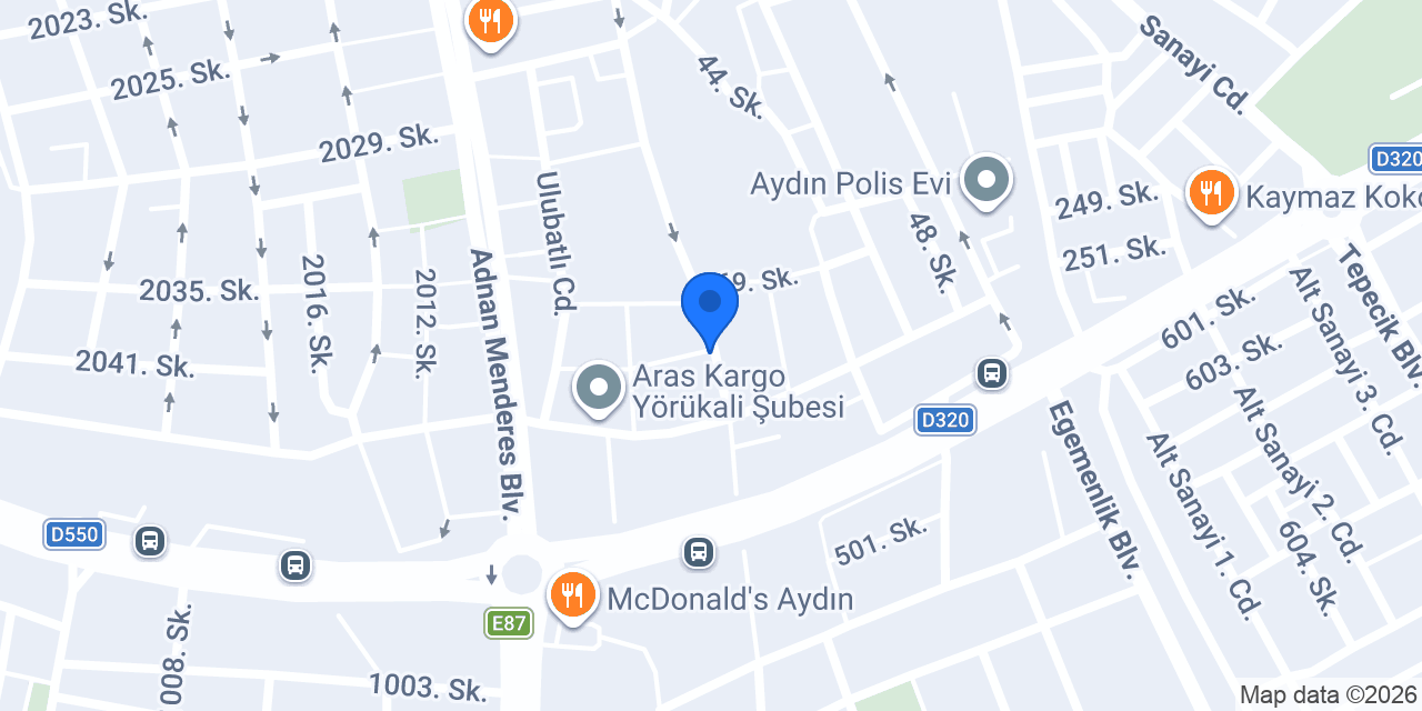 Üstün Kasap - Aydın Efeler konumu