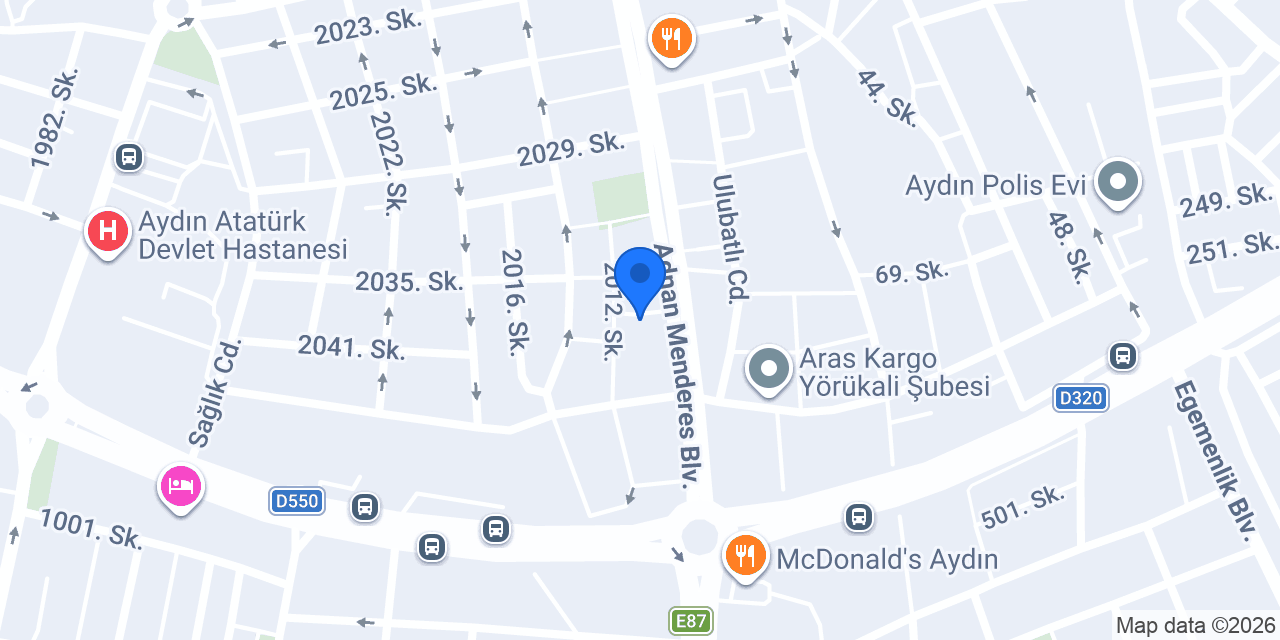 Evim Grup İnsaat Aydın konumu