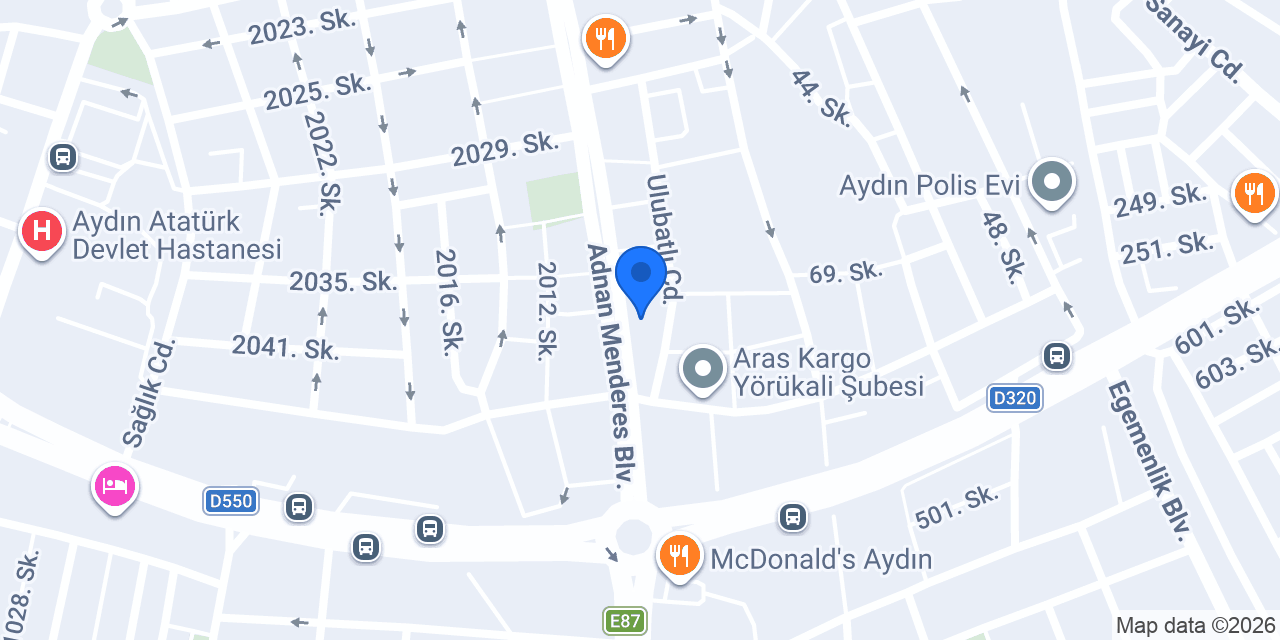 Kuaför Yunus Aksoy konumu