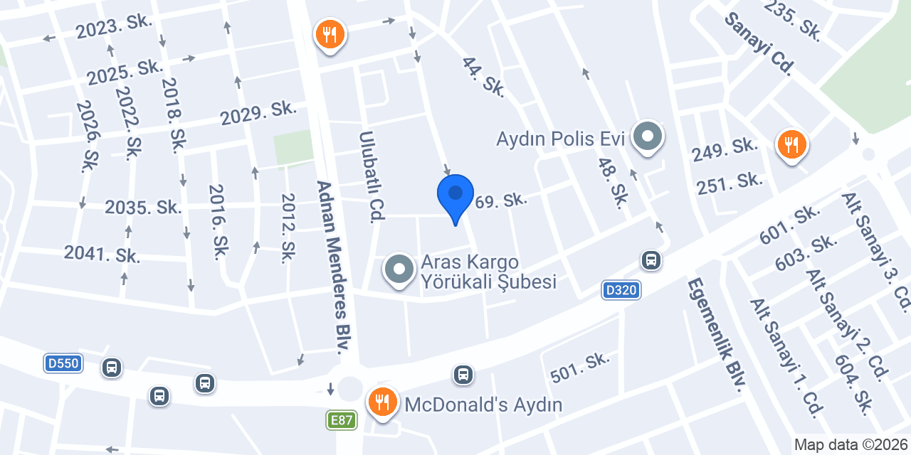 MEGA OTOMOTİV konumu