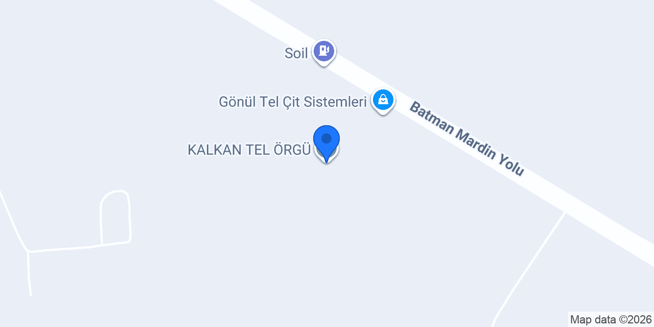KALKAN TEL ÖRGÜ konumu