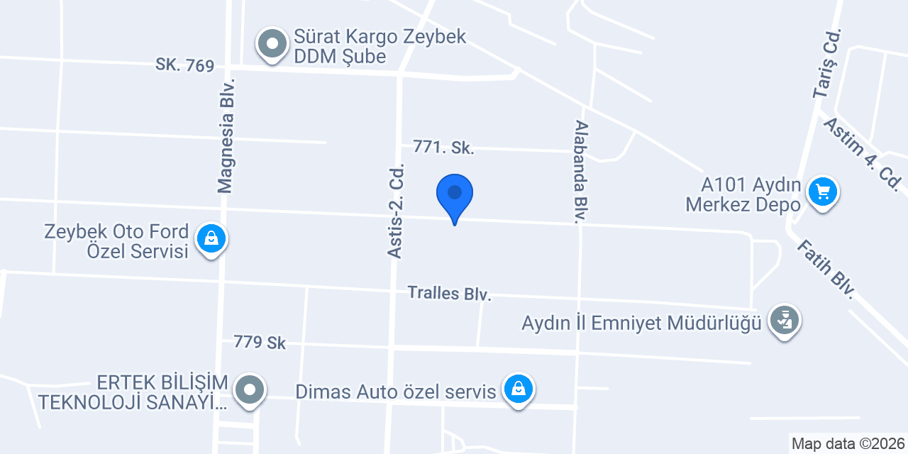 İzmir Cam Ltd. Şti. konumu
