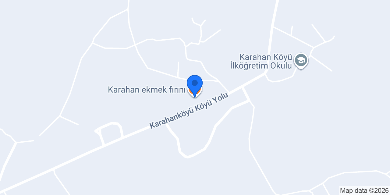 Karahan ekmek fırını konumu
