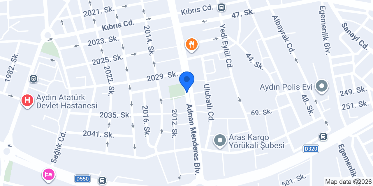 Aydın Efeler Taksi konumu
