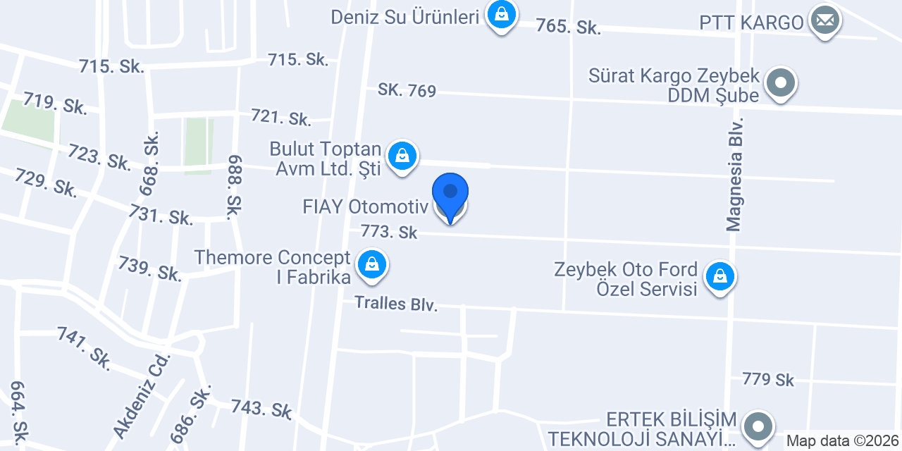 FIAY Otomotiv konumu