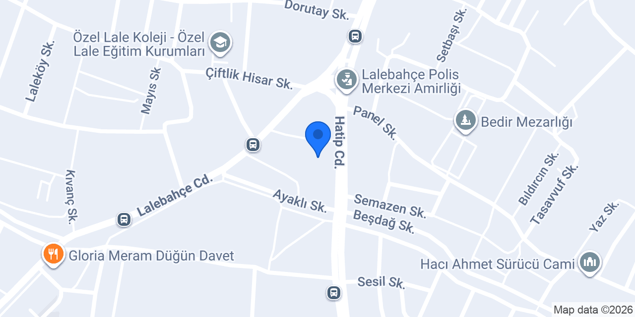 Lalebahçe taksi konumu