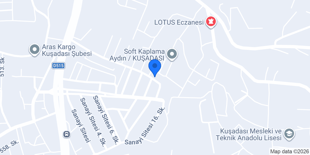 Duşaduş - Atak Yapı Malzemeleri konumu