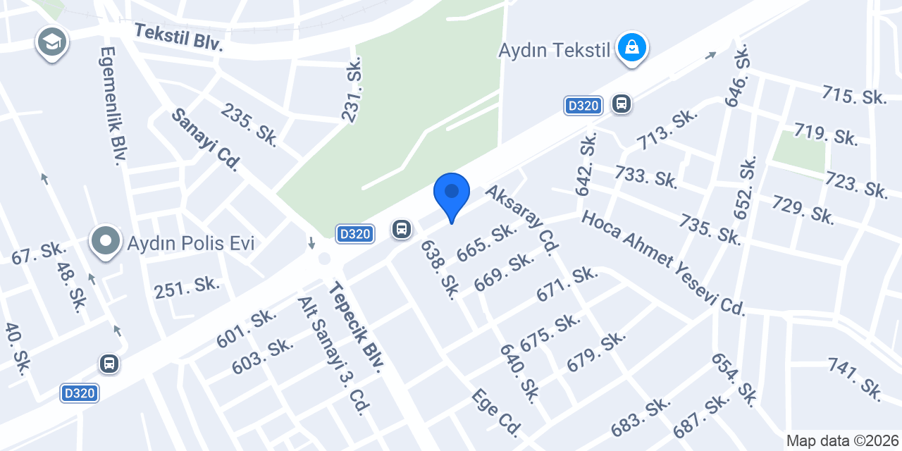 Aydında Lastikçi Yol Yardım konumu