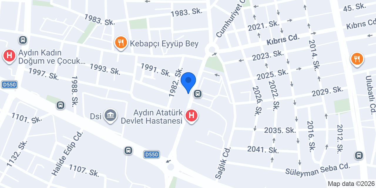 Vahidoğlu Fizyoterapi Danışmanlık Merkezi konumu