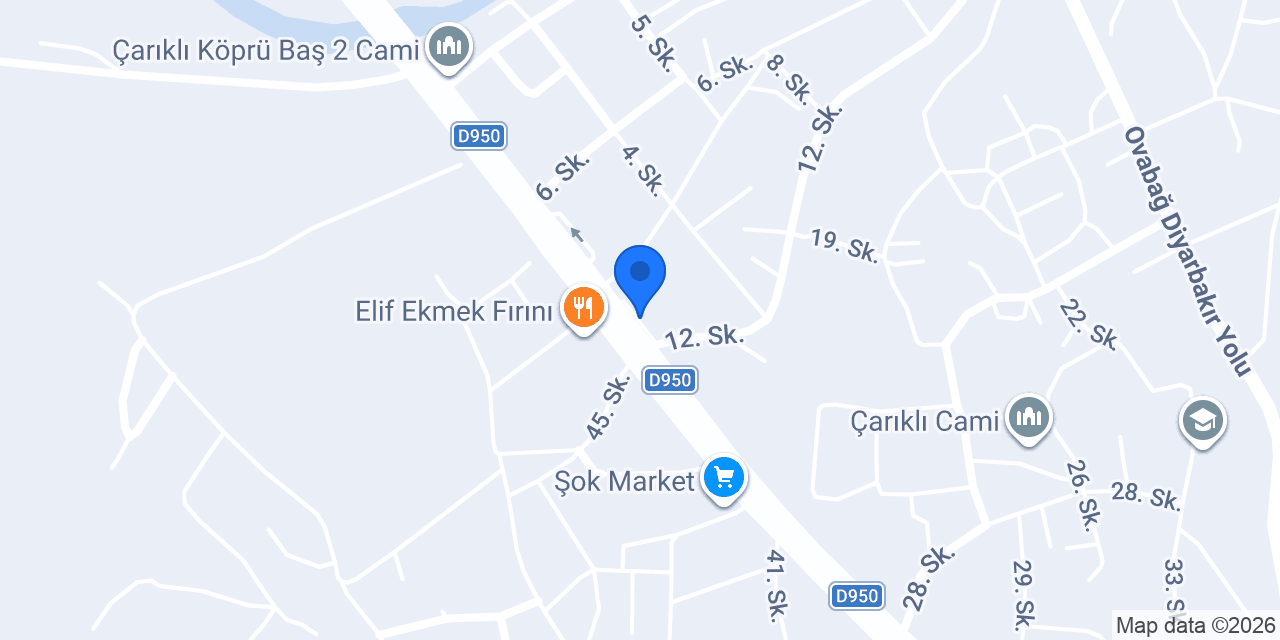 Çarıklı kebap salonu konumu
