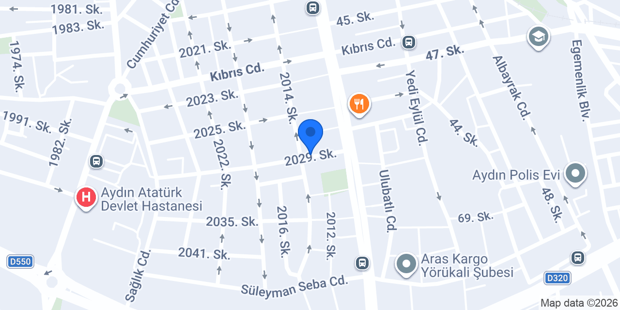Aydın'da Elektrikçi Ertekin Elektrik konumu