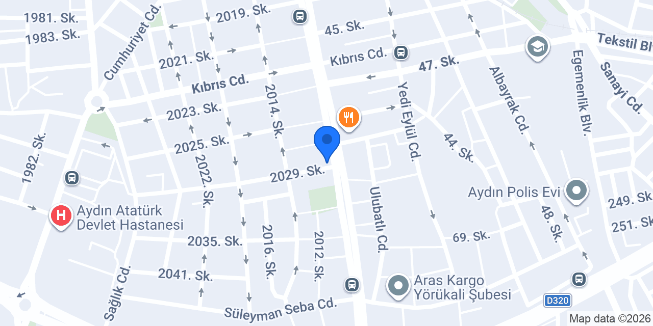 Donas Döner Aydın - Efeler - Kurtuluş 1 konumu