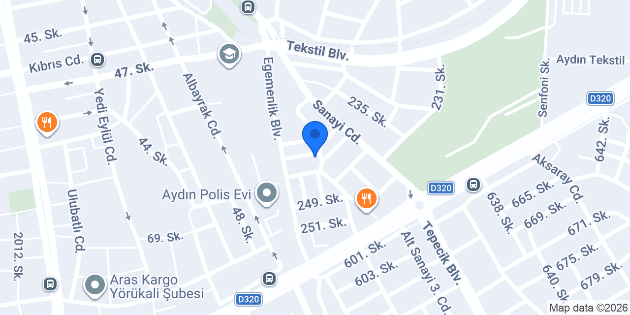 Emrah Oto Elektrik konumu