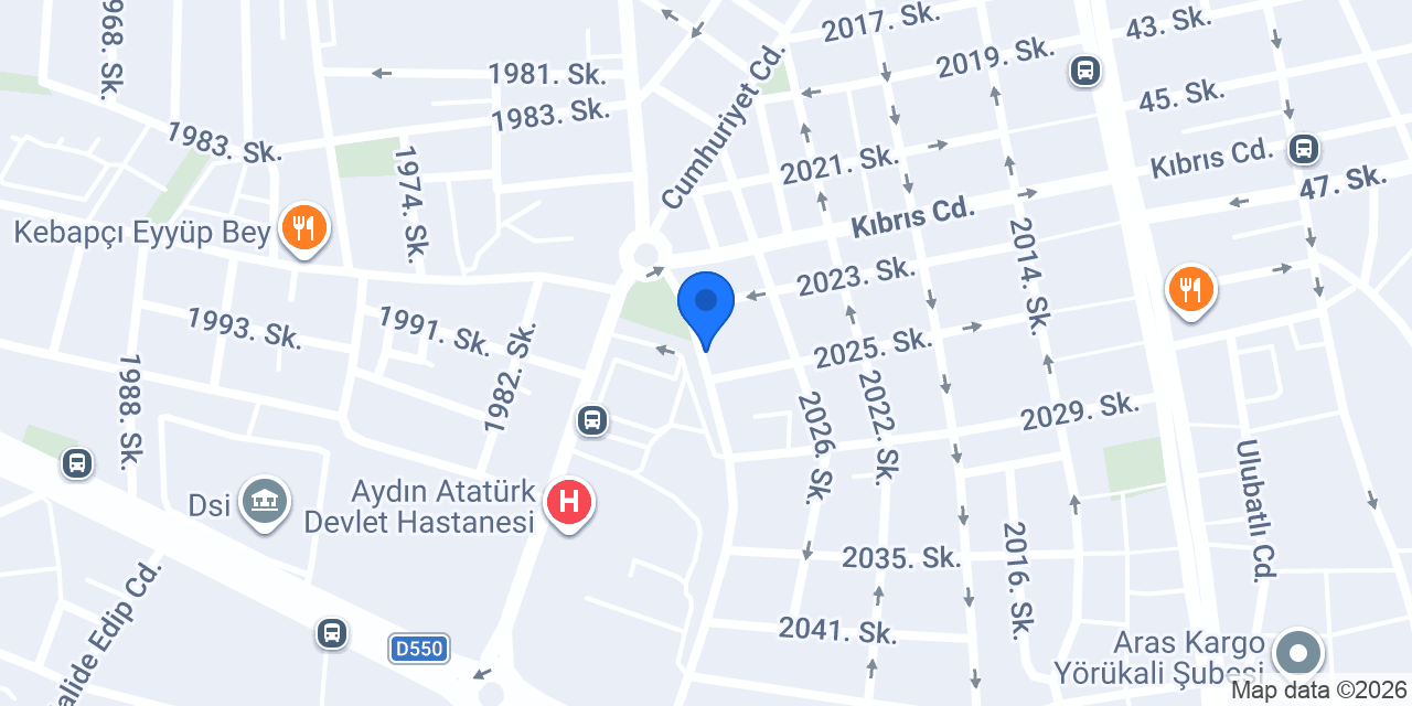 Aydın Lift Asansör konumu