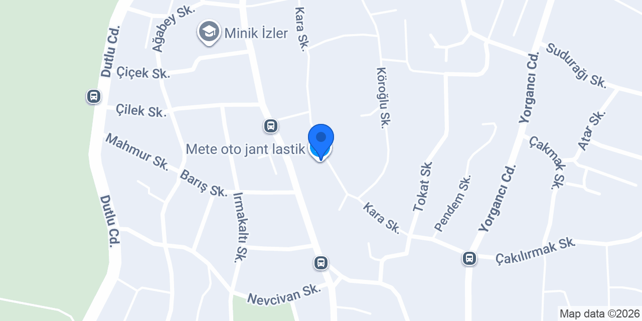Mete oto jant lastik konumu