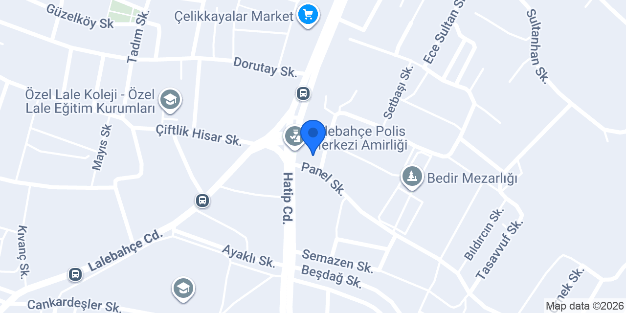 Lalebahçe Polis Merkezi Amirliği konumu