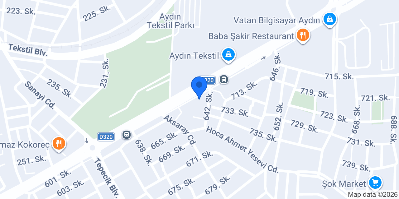 Yöre Nakliyat Ltd.Şti. konumu
