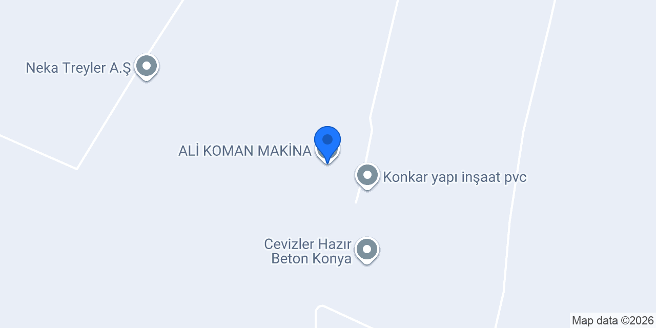 ALİ KOMAN MAKİNA konumu