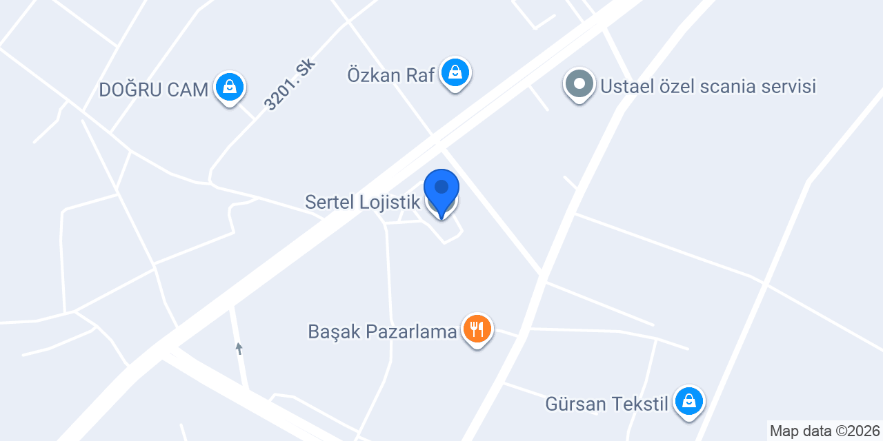Sertel Lojistik konumu