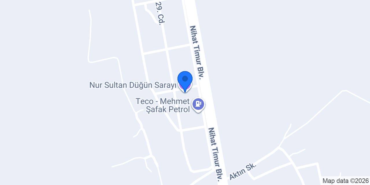 Nur Sultan Düğün Sarayı konumu