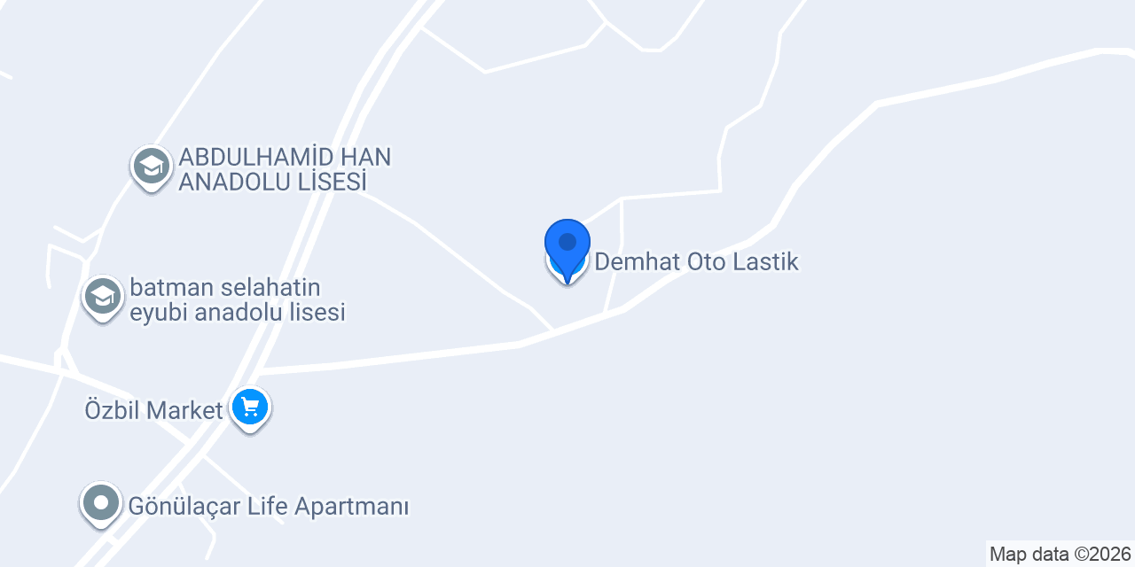 Demhat Oto Lastik konumu