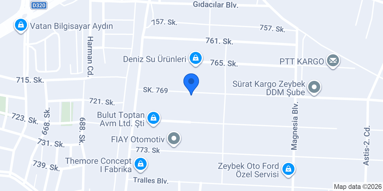 Aydın Ahşap Kamelya Gülsam Mobilya konumu