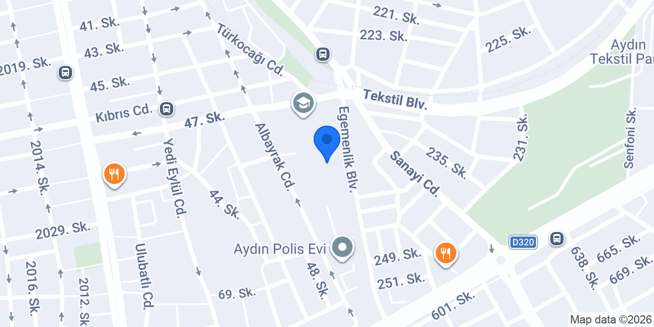 Efeler Anadolu Lisesi konumu
